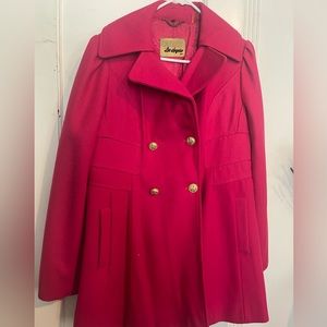 Hot Pink/Fuschia Guess wool pea coat XL